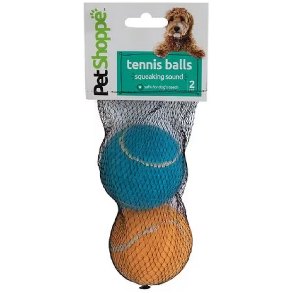 PetShoppe Dog Tennis Balls - Safe for dog's teeth & NON-TOXIC 2 Pk 5☆ BNWT 1 SET
